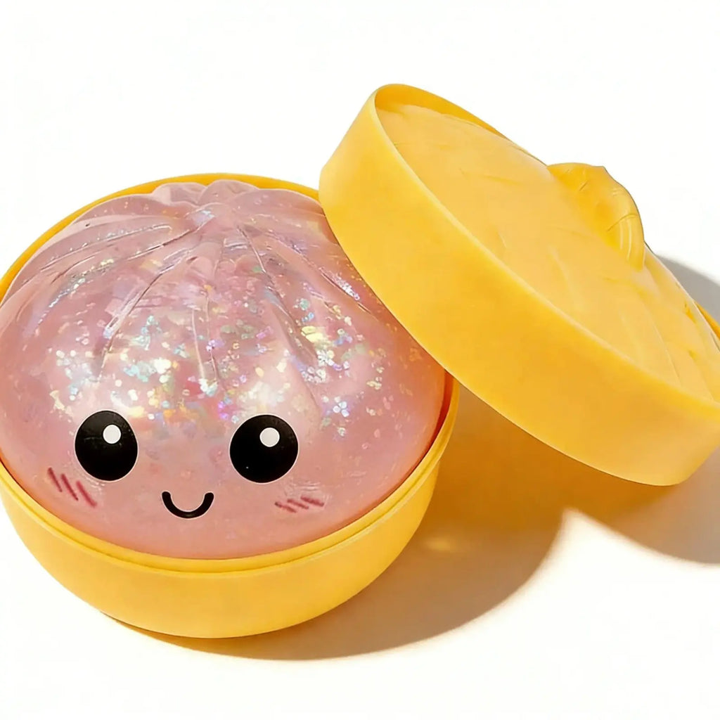12pc Cute expression big bun Round decompression toy