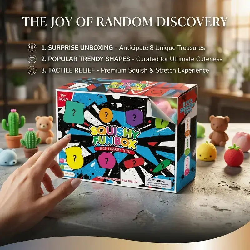 8-Piece Set Poke Box Malt Sugar Stress Relief Fidget Toys