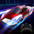Wall Climbing Car，Electric Remote Toy Racing, with LED Light High-Speed Hobby Toy Vehicle, RC Car Gifts Age 3 4 5 6 7 8 9 Year Old Boys Girls(Red）