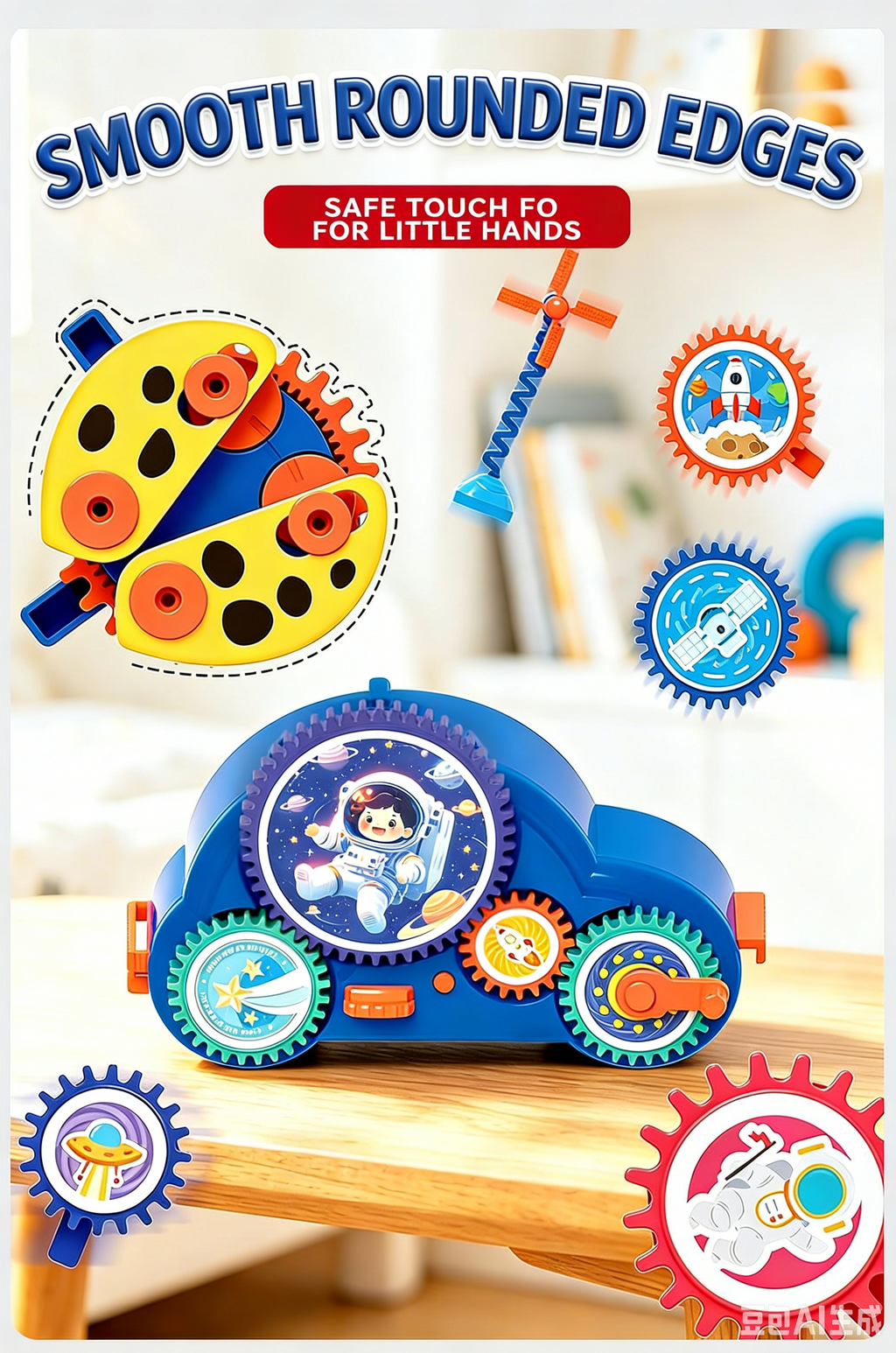 2026 Magic Variable Gear Electric Building Blocks, Creative Linkage Educational Construction Toy