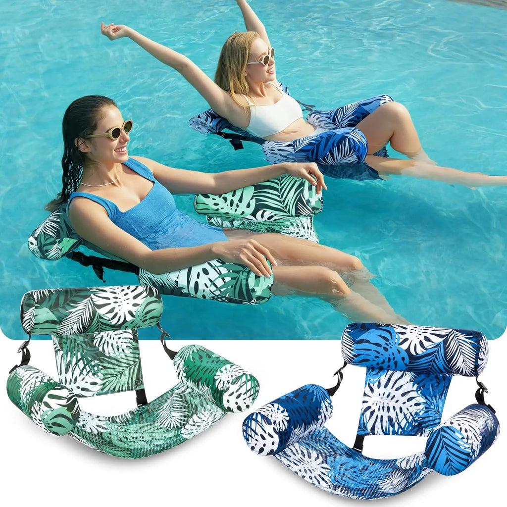 TyMagic Inflatable Pool Floats Adult,Blow up Pool Noodles for Adult,2 Packs / 1 Pack Floating Lounge Chairs,Floating Chair for Party Summer Water Beach Lake Fun Summervibes