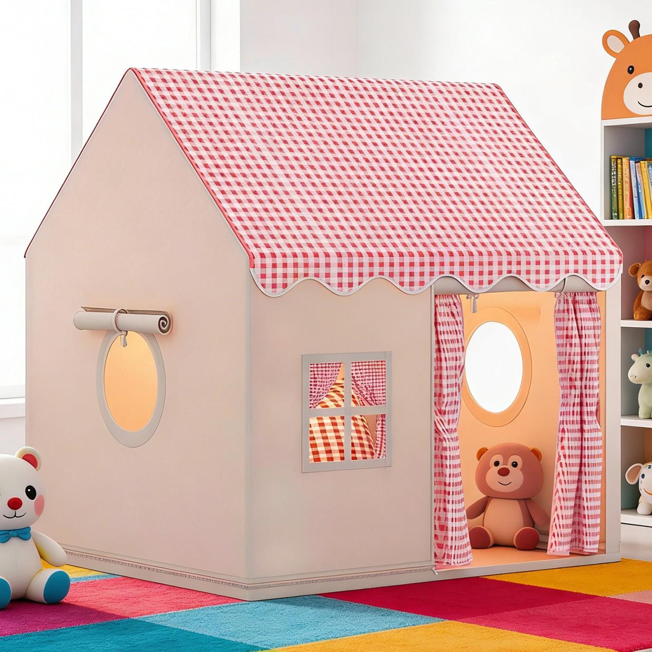 Round Grid Window Playhouse, Outdoor Playhouse