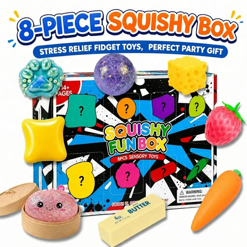 8-Piece Set Poke Box Malt Sugar Stress Relief Fidget Toys