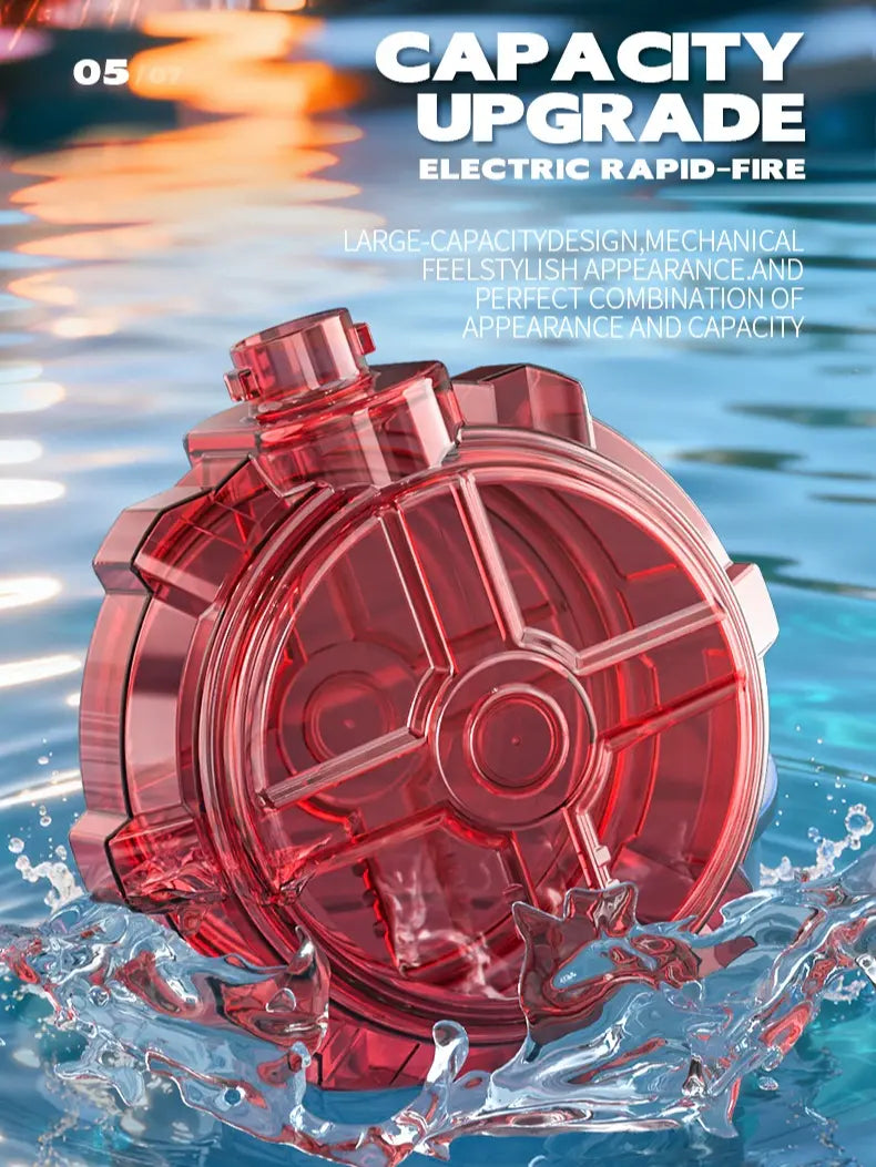 Electric Glow Water Blaster 320cc 32FT Long Range Summer Party Toy