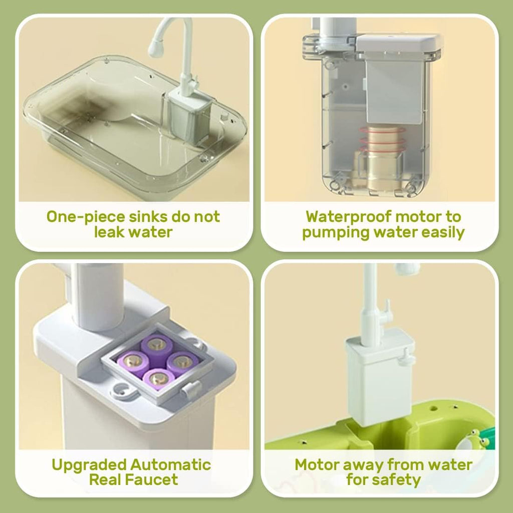 Play Sink with Running Water, Kitchen Sink Toys
