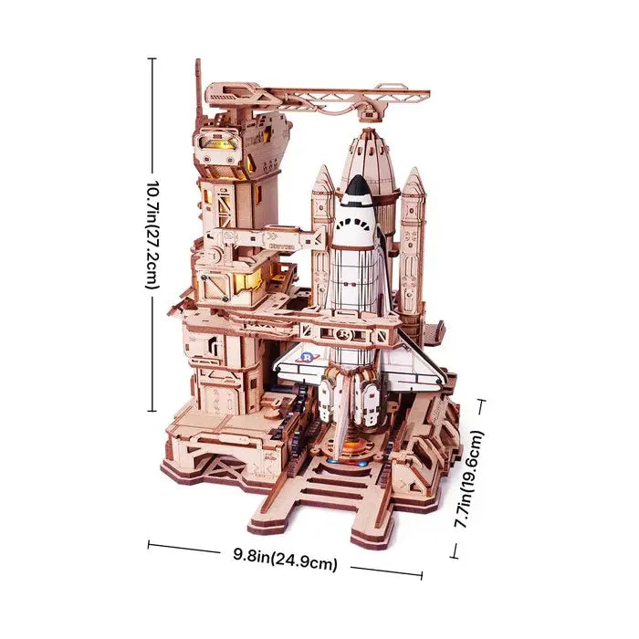 Space Shuttle LKA02 - Wooden 3D Puzzle Kit, Father's Day Gift Ideas