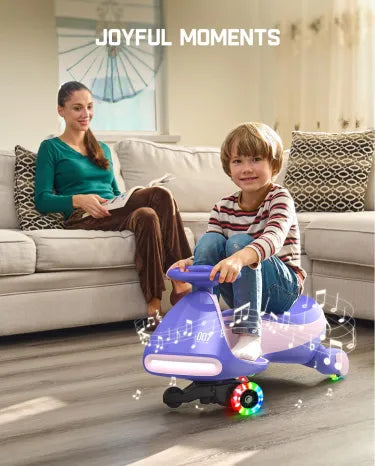 ⏰ LAST DAY 80% OFF 💥 N7 Classic Electric Wiggle Car with Pedal, Rechargeable Battery, Ride on Toys