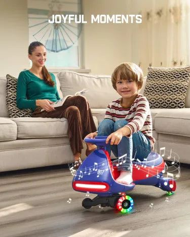 ⏰ LAST DAY 80% OFF 💥 N7 Classic Electric Wiggle Car with Pedal, Rechargeable Battery, Ride on Toys
