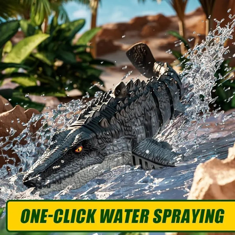 Remote Control Mosasaurus Toy Animals, Rechargeable Pool Simulation, Light & Water Spray Function, Electric Sea Monster, Birthday Gift