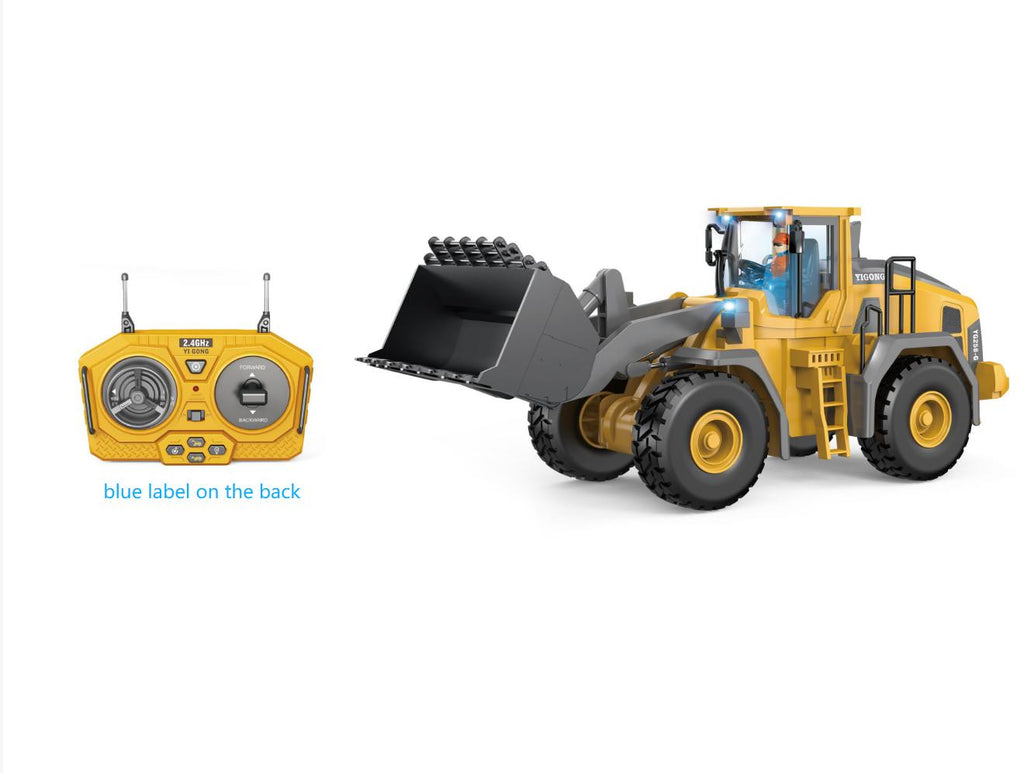 Remote Control Engineering Vehicle 2.4G High-Tech 11 Channels, Remote Control Excavator, Dump Truck, Aluminium Alloy ABS Engineering Vehicle Electronic Toy,Realistic Lights and Sounds,Gifts
