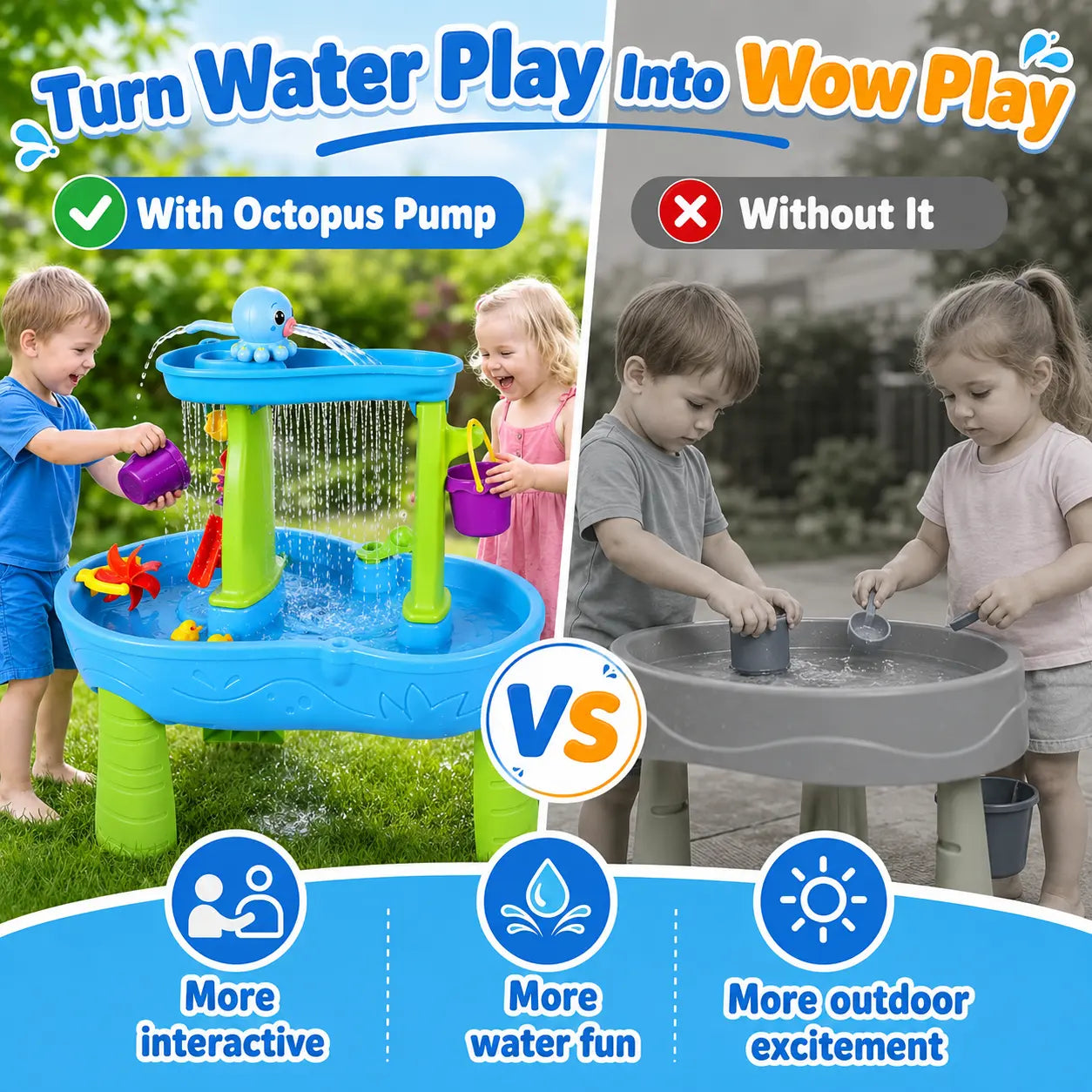 Octopus Water Pump for Step2 Water Table