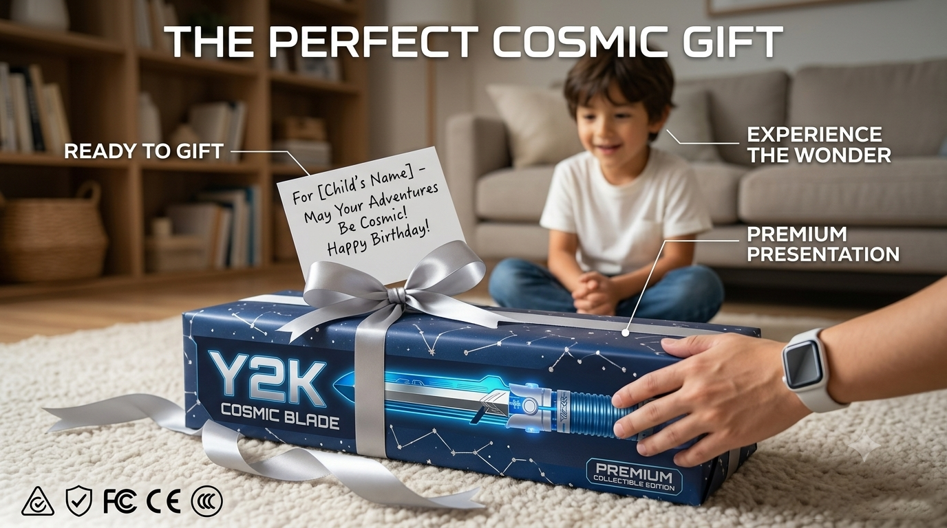 ⚡ Y2K Cyber Transparent LED Light Saber | Flowing Bubble & Battle Sound Light-Up Sword
