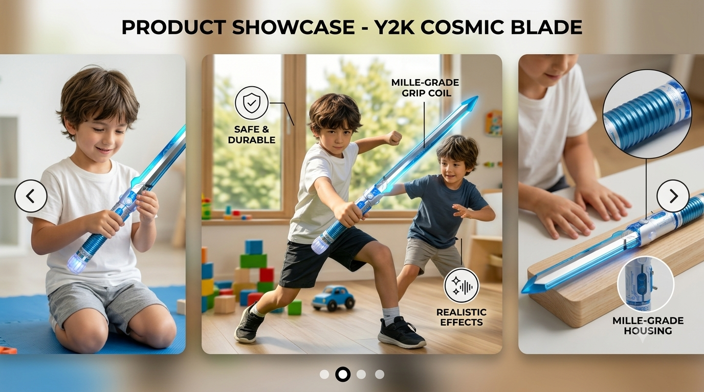 ⚡ Y2K Cyber Transparent LED Light Saber | Flowing Bubble & Battle Sound Light-Up Sword