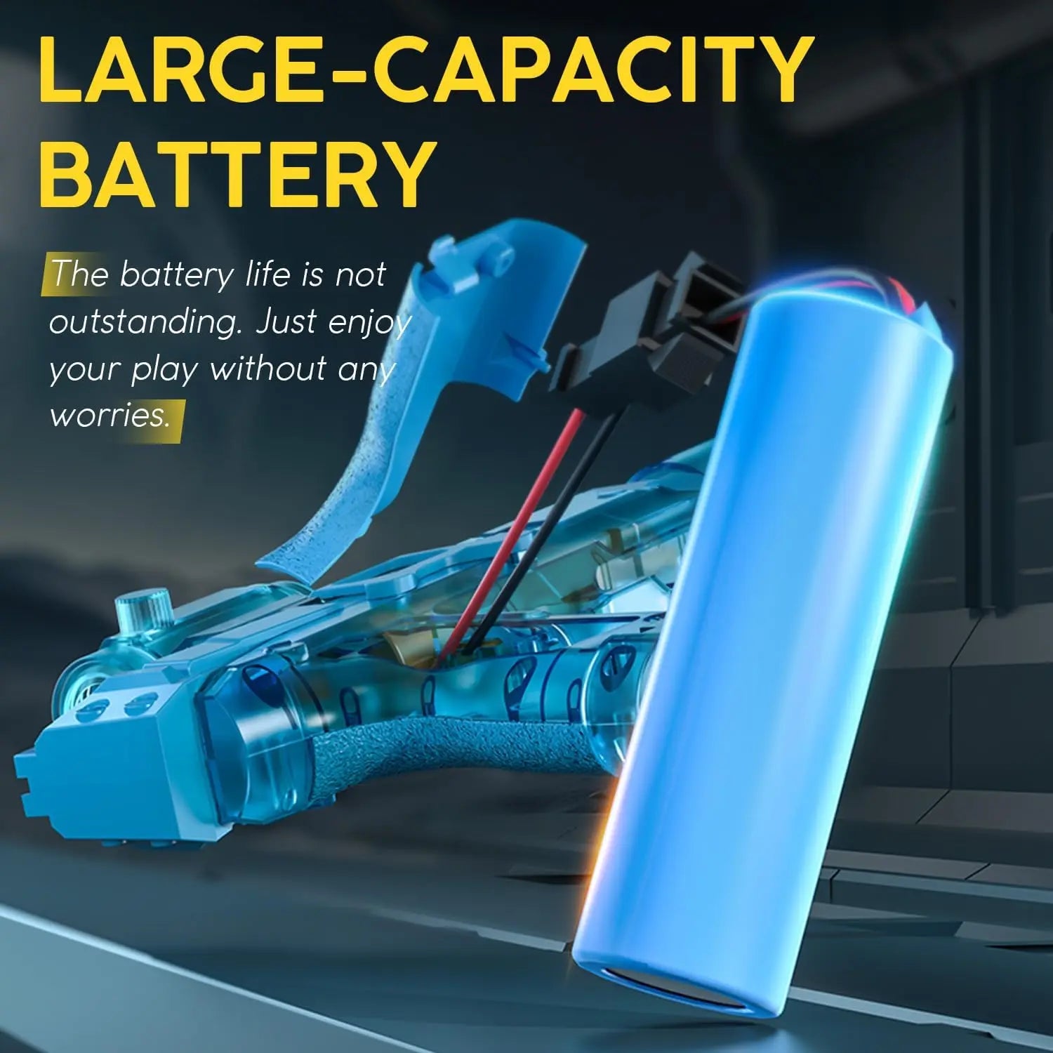 Electric Glow Water Blaster 320cc 32FT Long Range Summer Party Toy