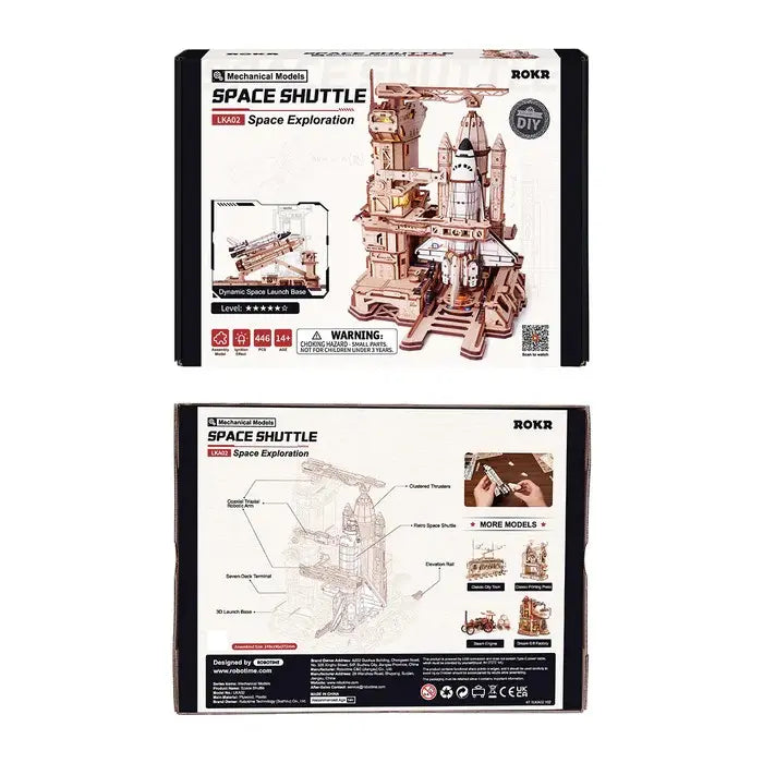Space Shuttle LKA02 - Wooden 3D Puzzle Kit, Father's Day Gift Ideas