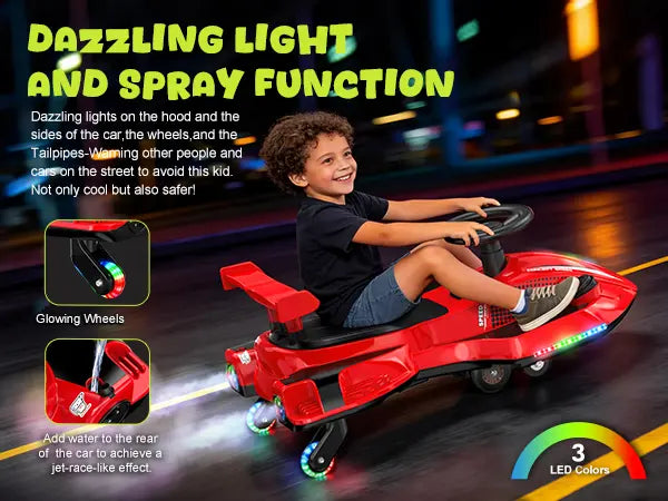 12V Electric Wiggle Car with Pedal