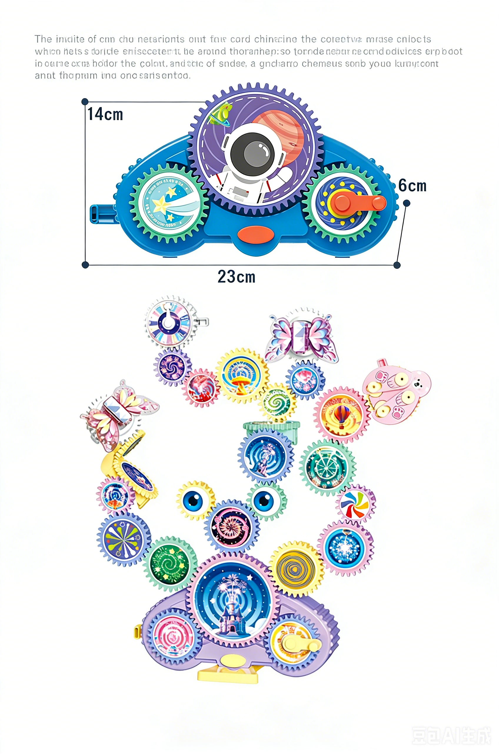 2026 Magic Variable Gear Electric Building Blocks, Creative Linkage Educational Construction Toy